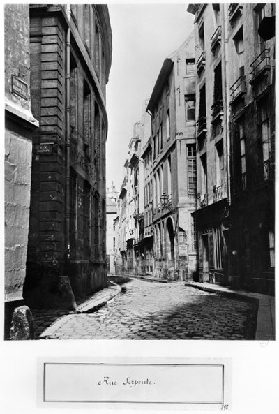 Rue Serpente, Paris, 1858-78 - Charles Marville